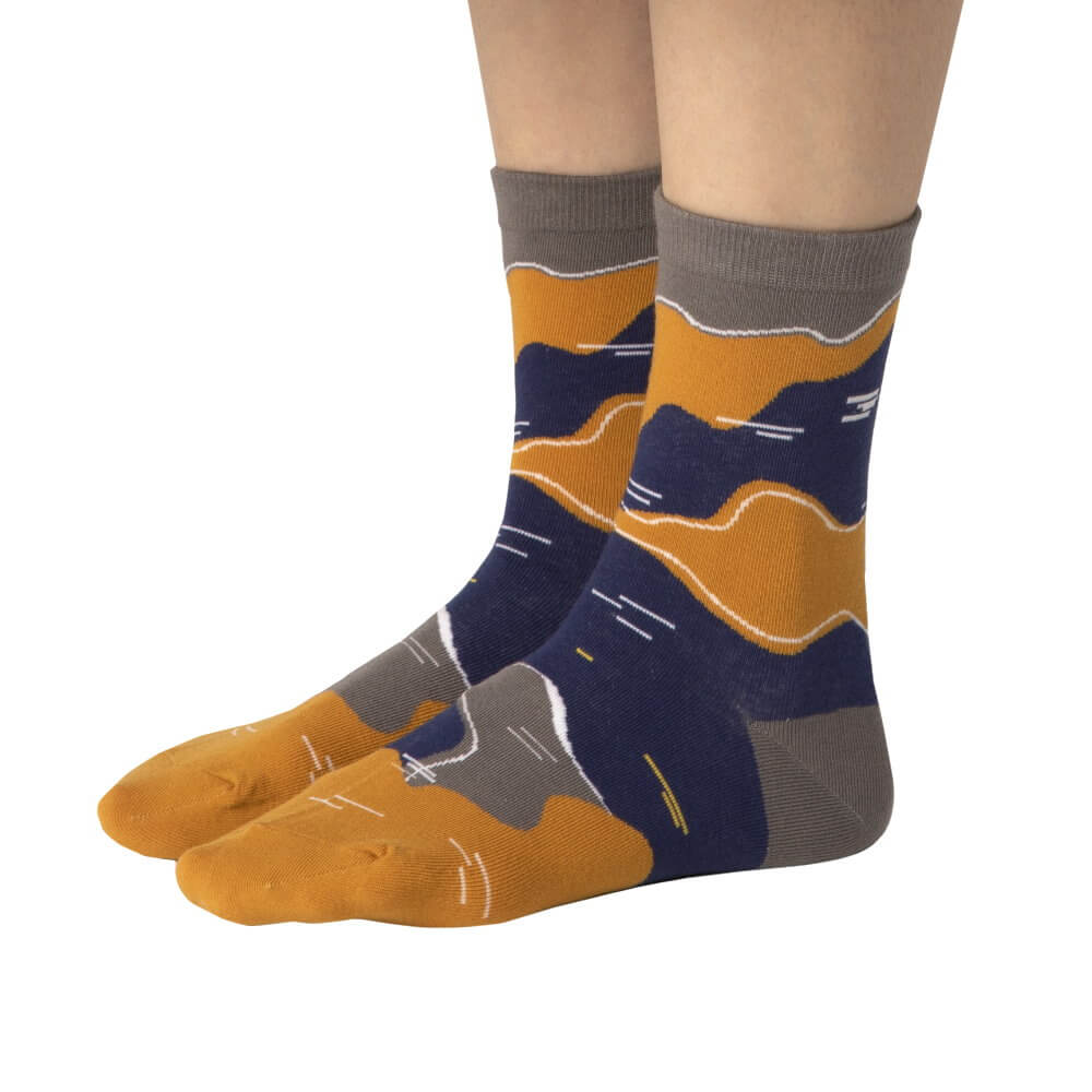Women Novelty Crew Socks- Natural collection- Air